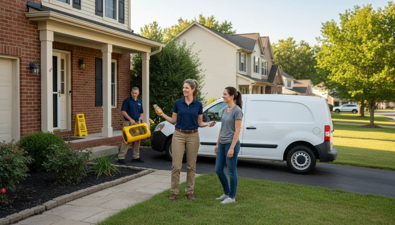 Water restoration image for Mold Remediation in Leslie, AR